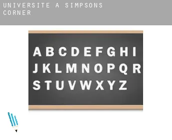 Universite à  Simpsons Corner